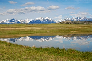 Ranch land north of Big Timber, Montana