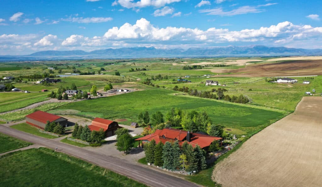 Tranquility views near Bozeman ranch