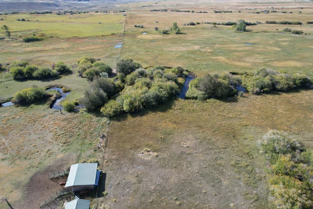 Condos Ranch for Sale in Wyoming - live water on the ranch. Cattle ranch for sale.