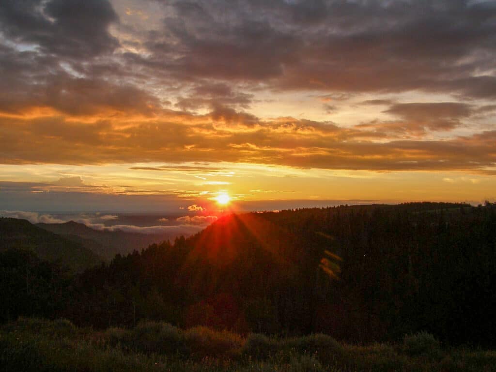 Range Valley Mountain Sunset, Carbon CO Utah