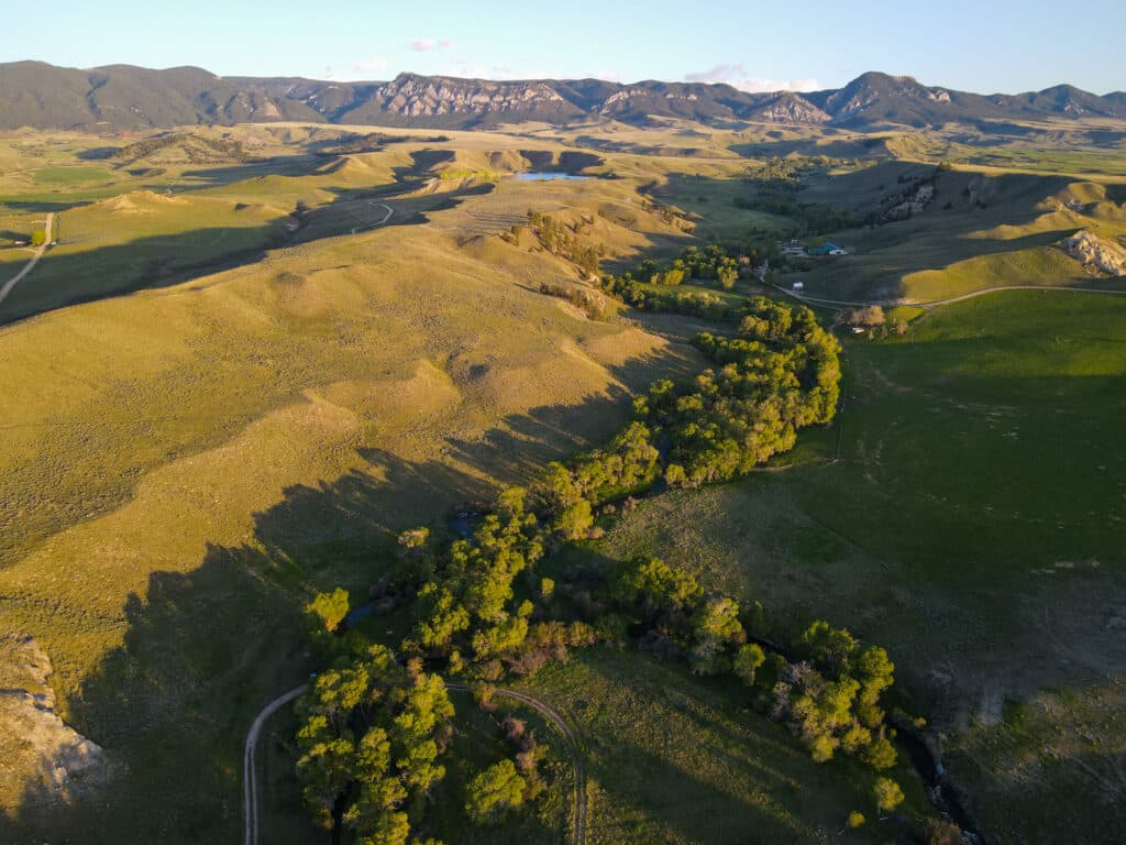 Crazy Woman Creek runs through Buffalo, Wyoming property for sale